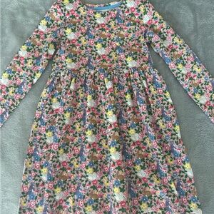 Mini Boden Multicolor Floral Long Sleeve Dress